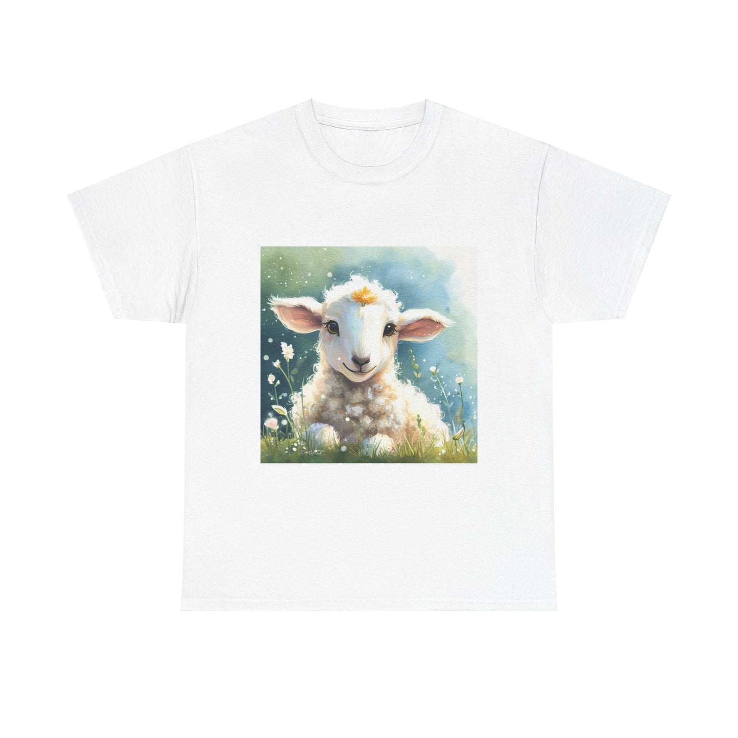 Cute Lamb Unisex Heavy Cotton Tee