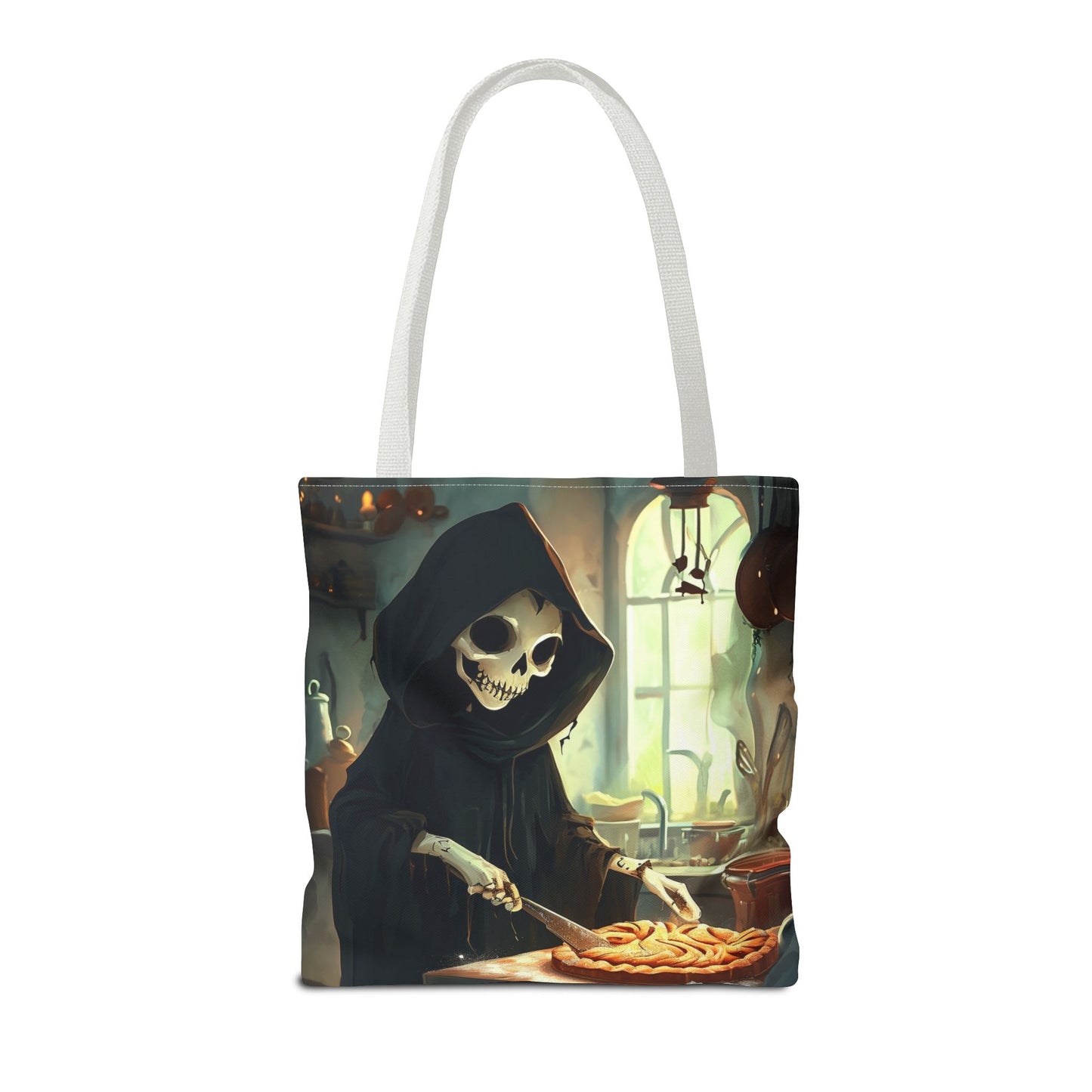 Grim Reaper Baking Pie Tote Bag (AOP)