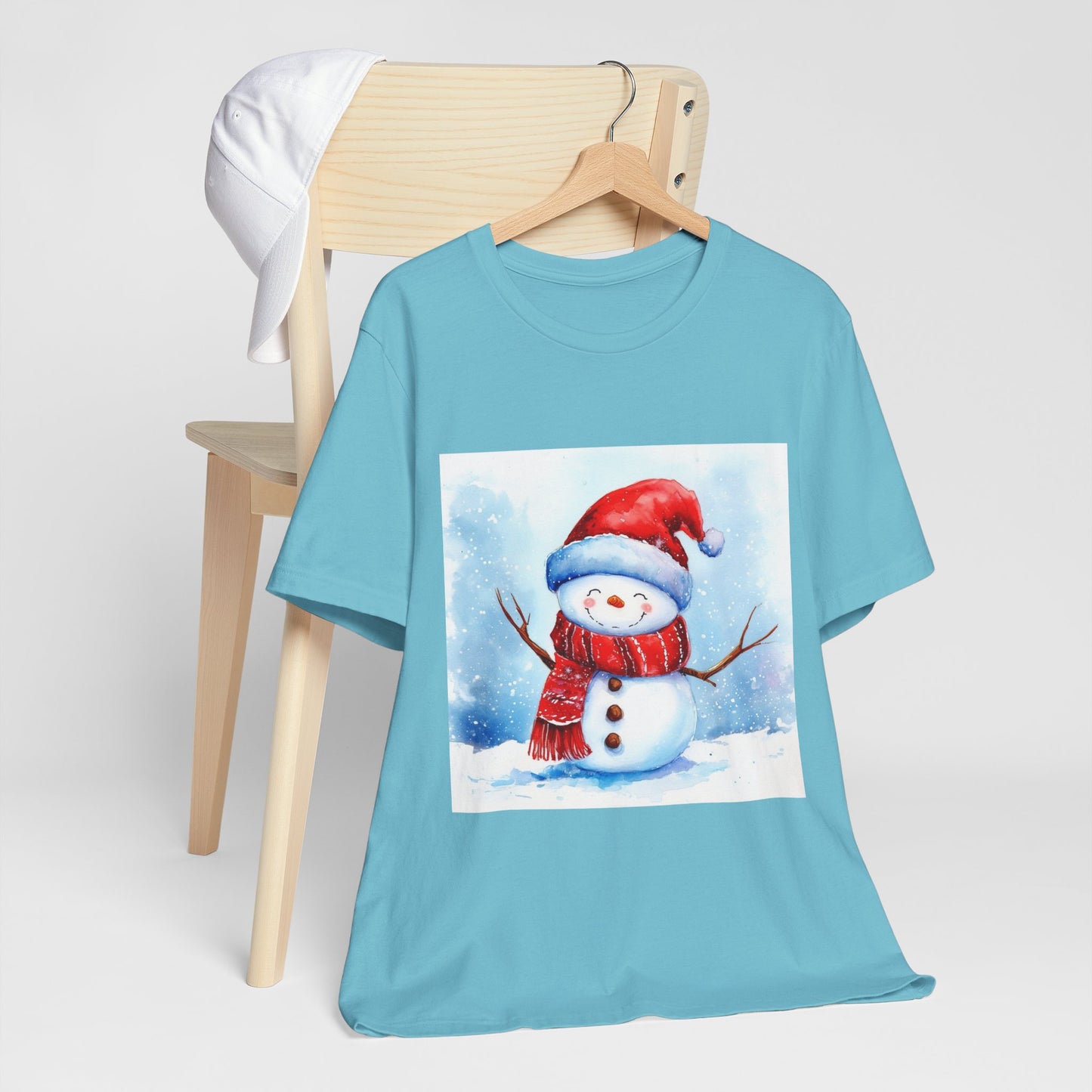 Cute Snowman Unisex Jersey Short Sleeve Tee