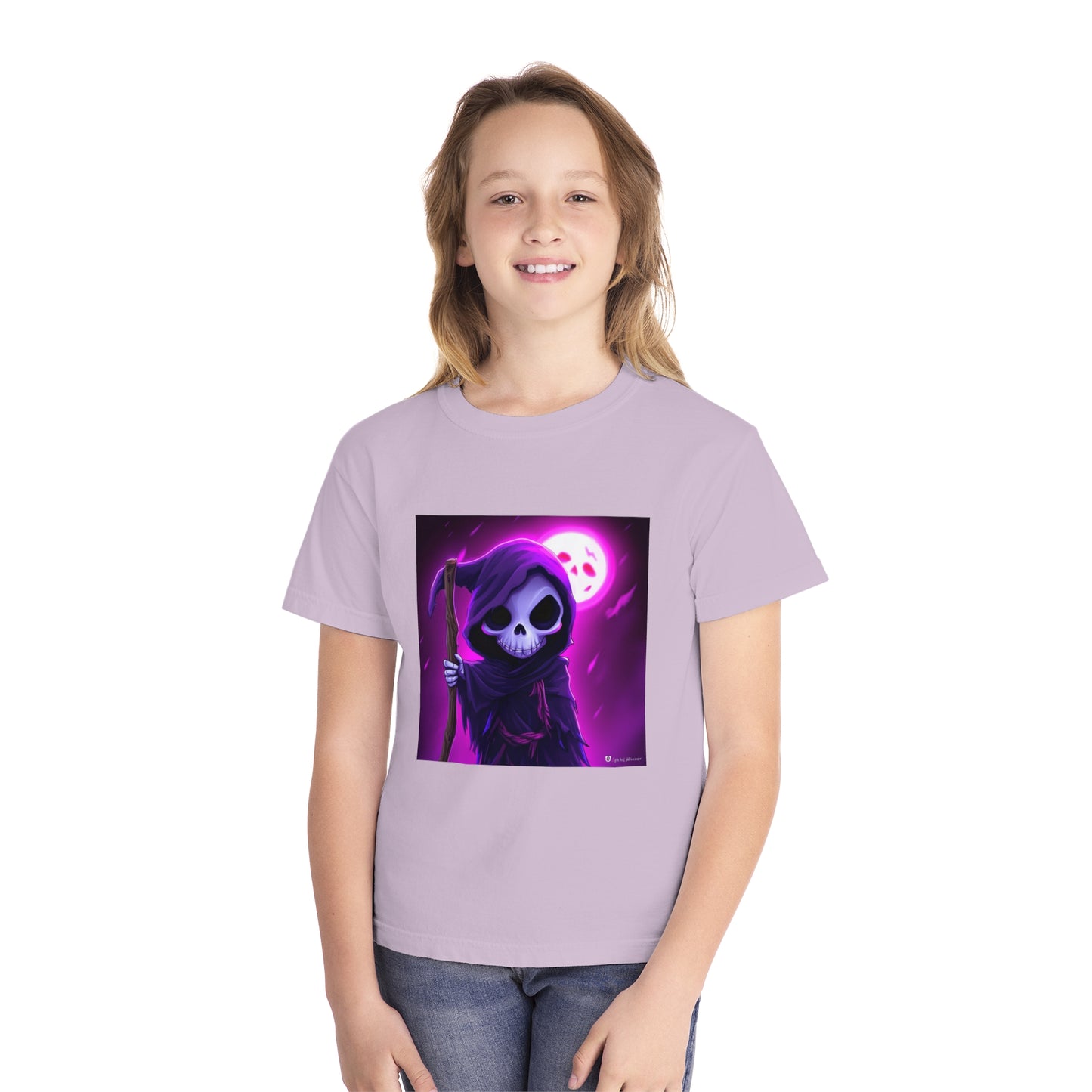 Smiling Moon Grim Reaper Youth Midweight Tee