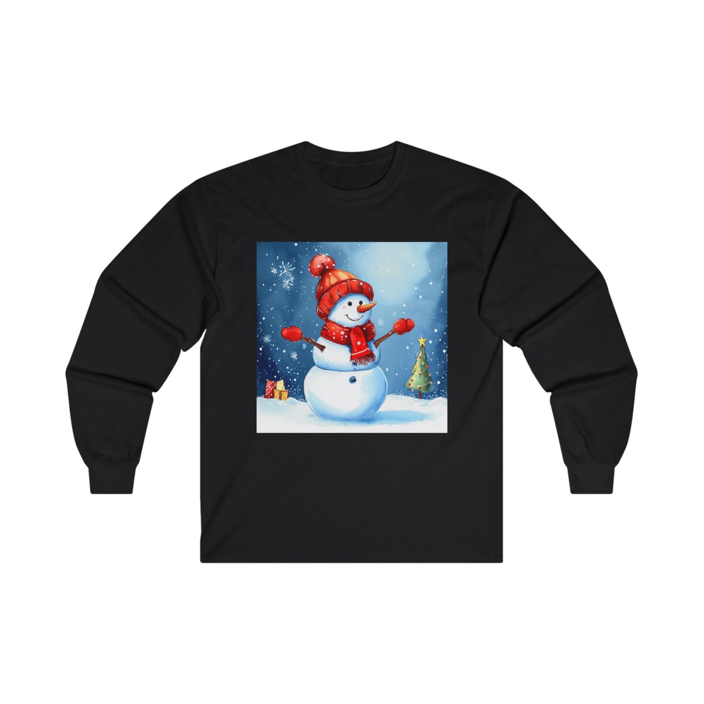 Cozy Snowman Unisex Ultra Cotton Long Sleeve Tee