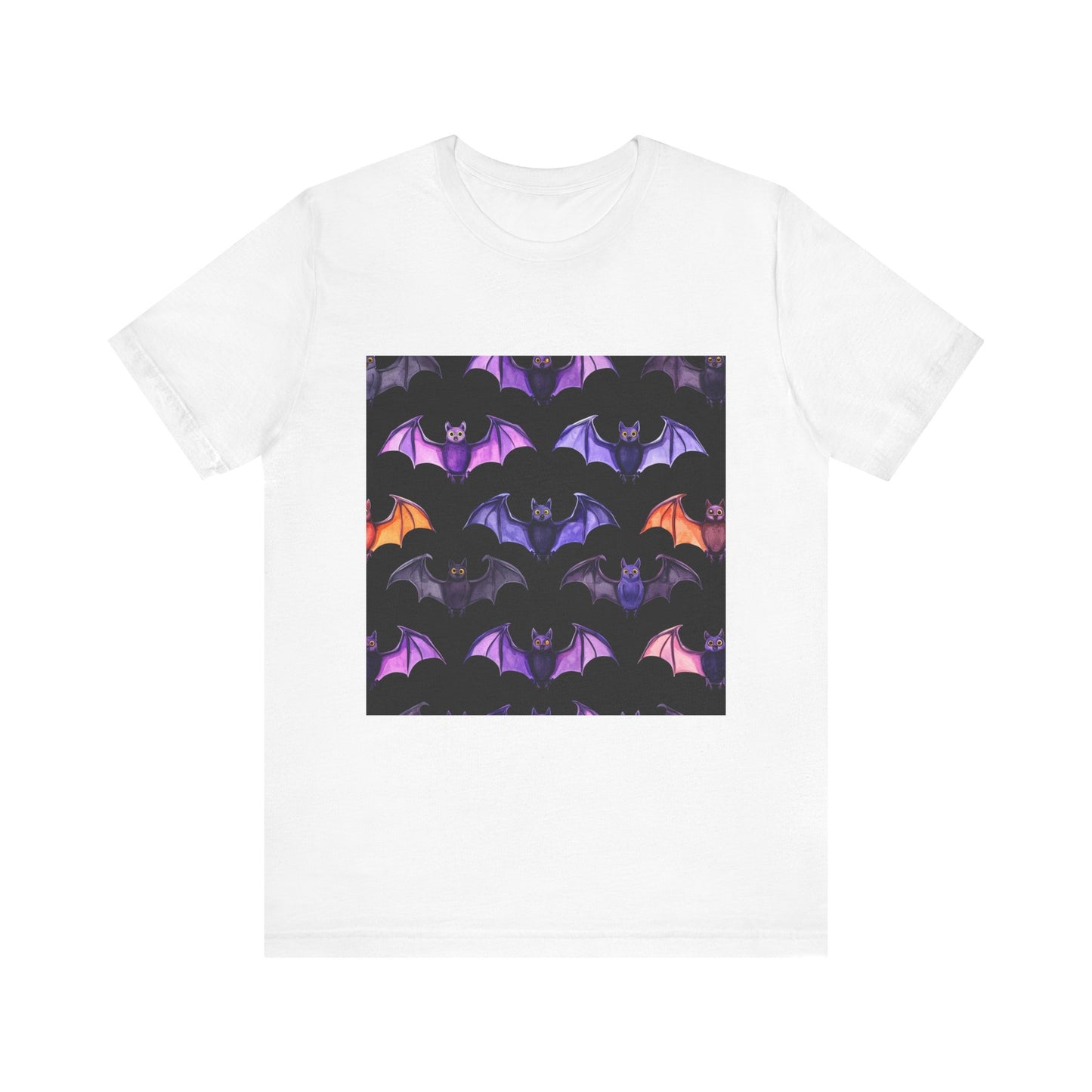 Cute Bat Pattern Unisex Jersey Short Sleeve Tee