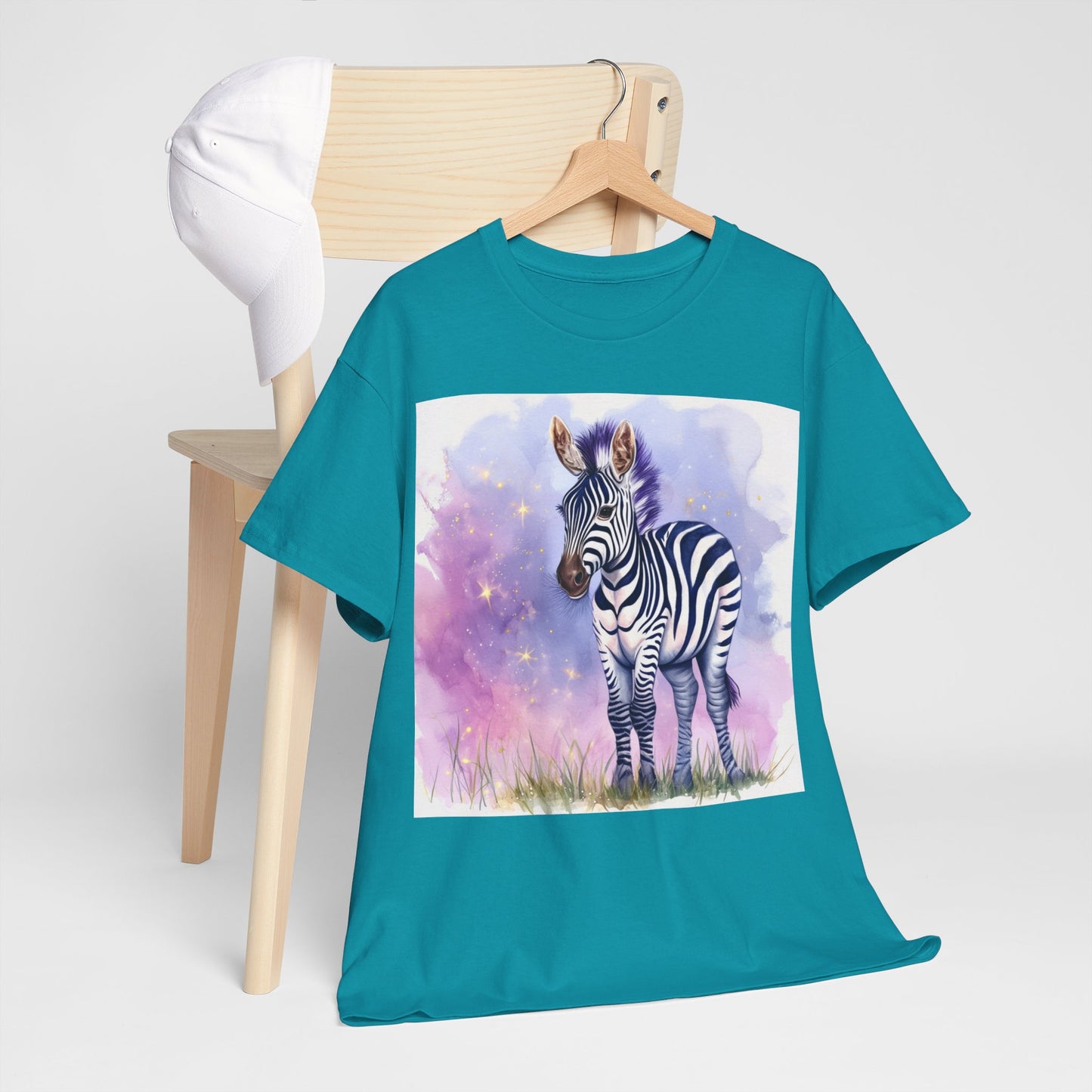 Adorable Zebra Unisex Heavy Cotton Tee