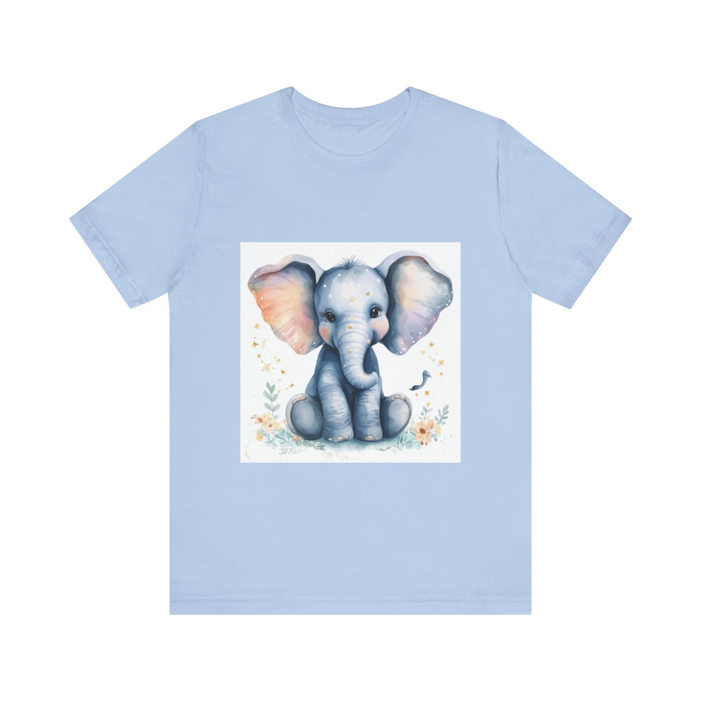 Adorable Baby Elephant Unisex Jersey Short Sleeve Tee