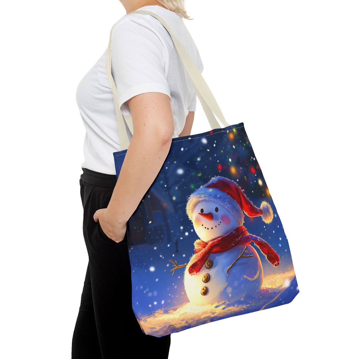 Cute Snowman Tote Bag (AOP)