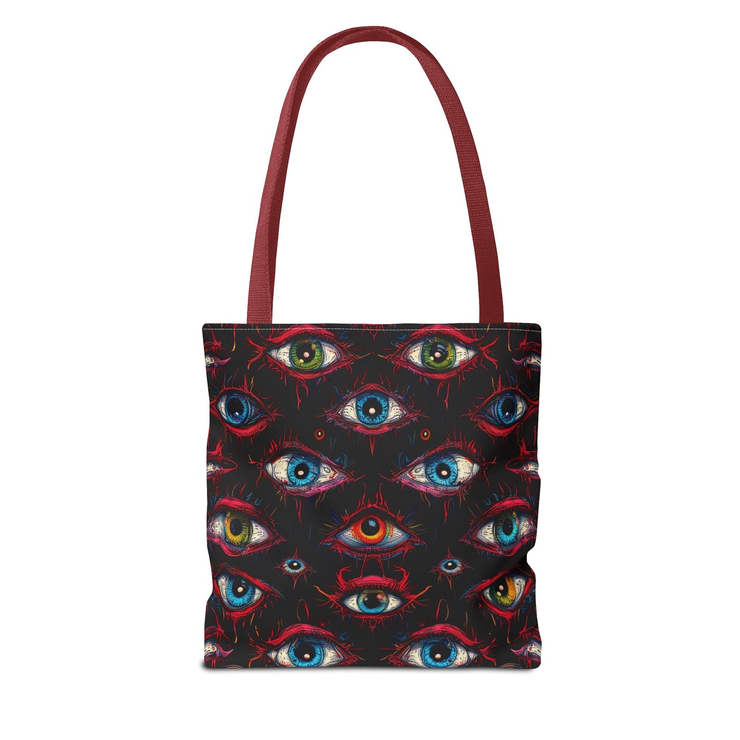 Creepy Eye Pattern Tote Bag (AOP)