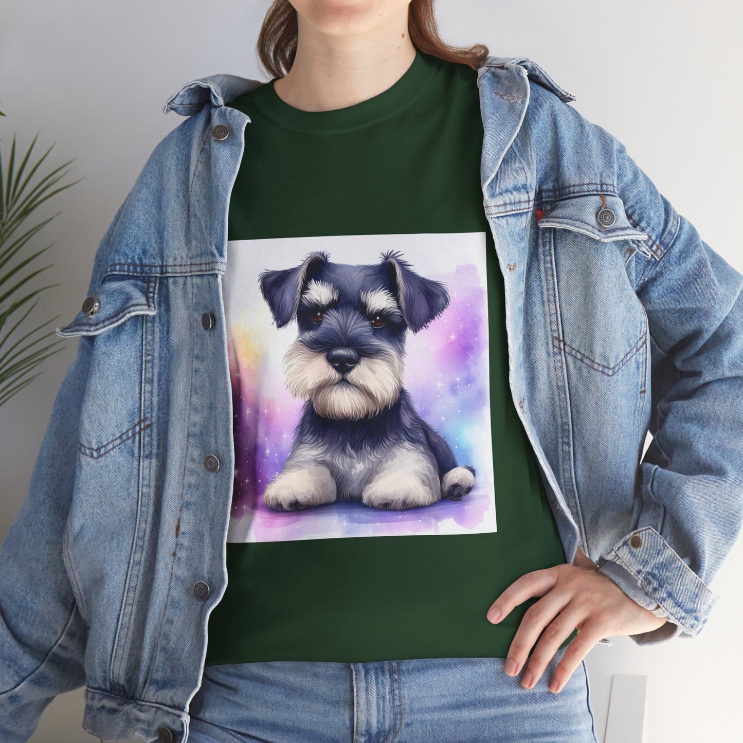 Schnauzer Puppy Unisex Heavy Cotton Tee