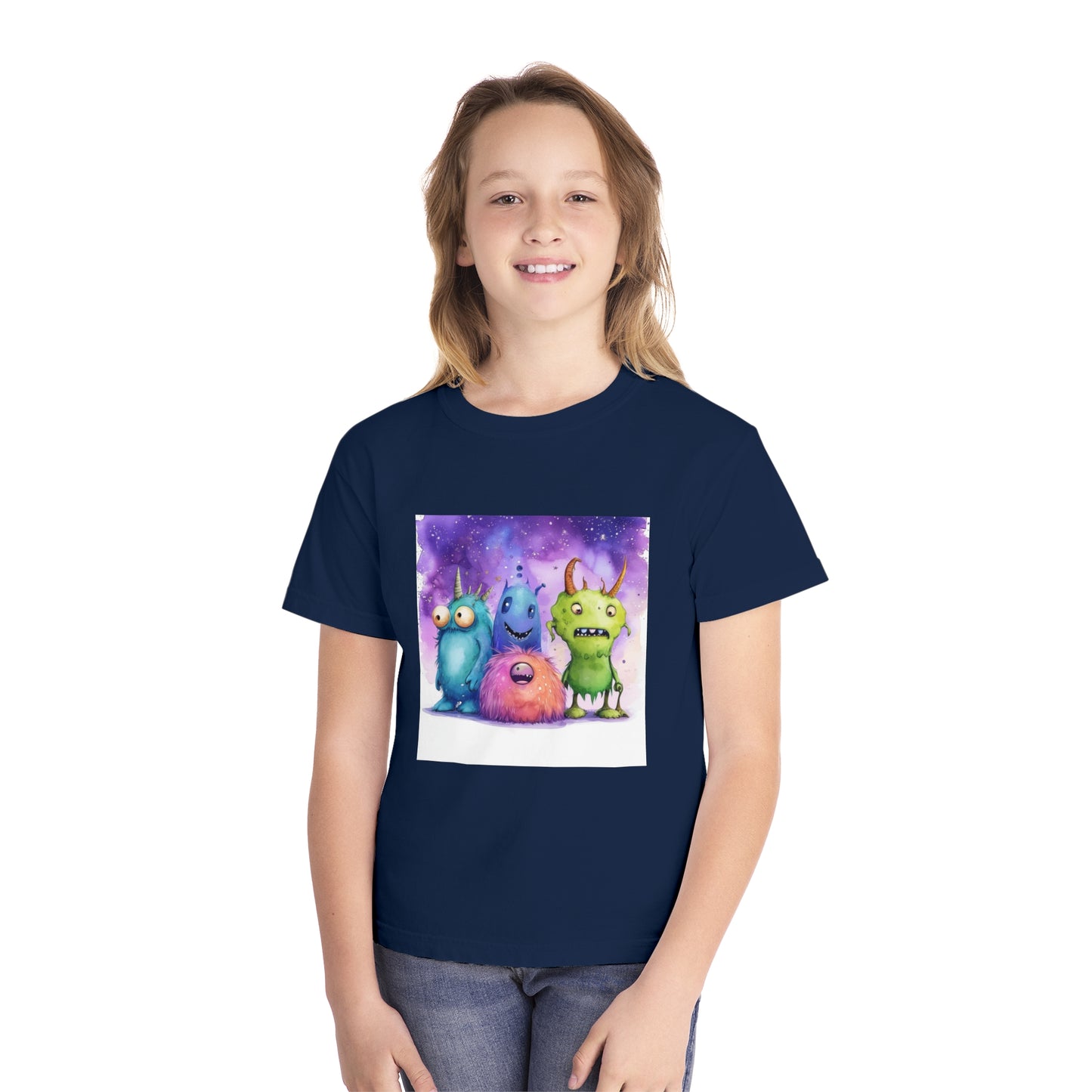 Cartoon Movie Monsters Youth Midweight Tee