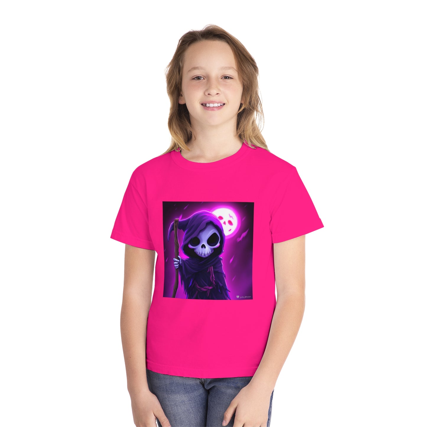 Smiling Moon Grim Reaper Youth Midweight Tee