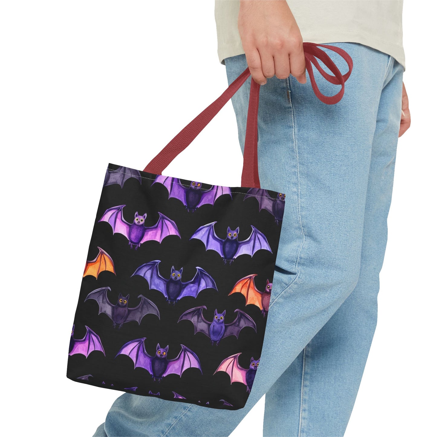 Cute Bat Pattern Tote Bag (AOP)