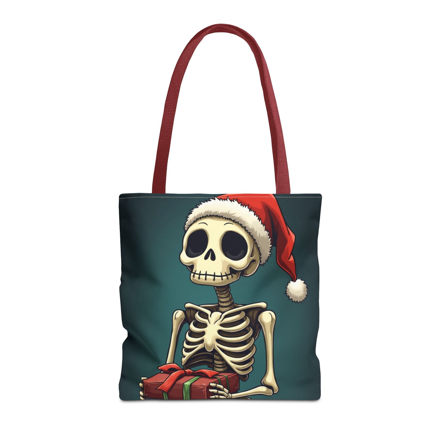 Cute Cartoon Holiday Skeleton Tote Bag (AOP)