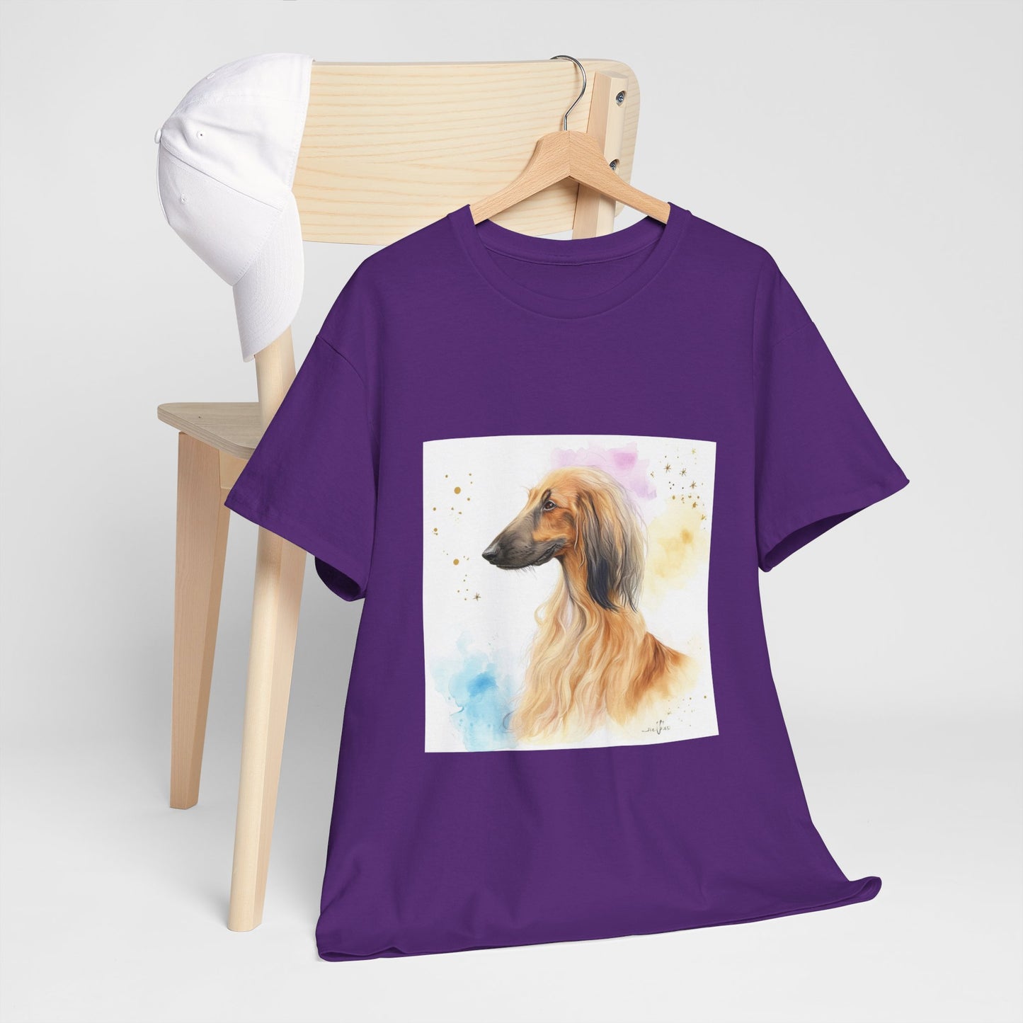 Afghan Hound Puppy Unisex Heavy Cotton Tee