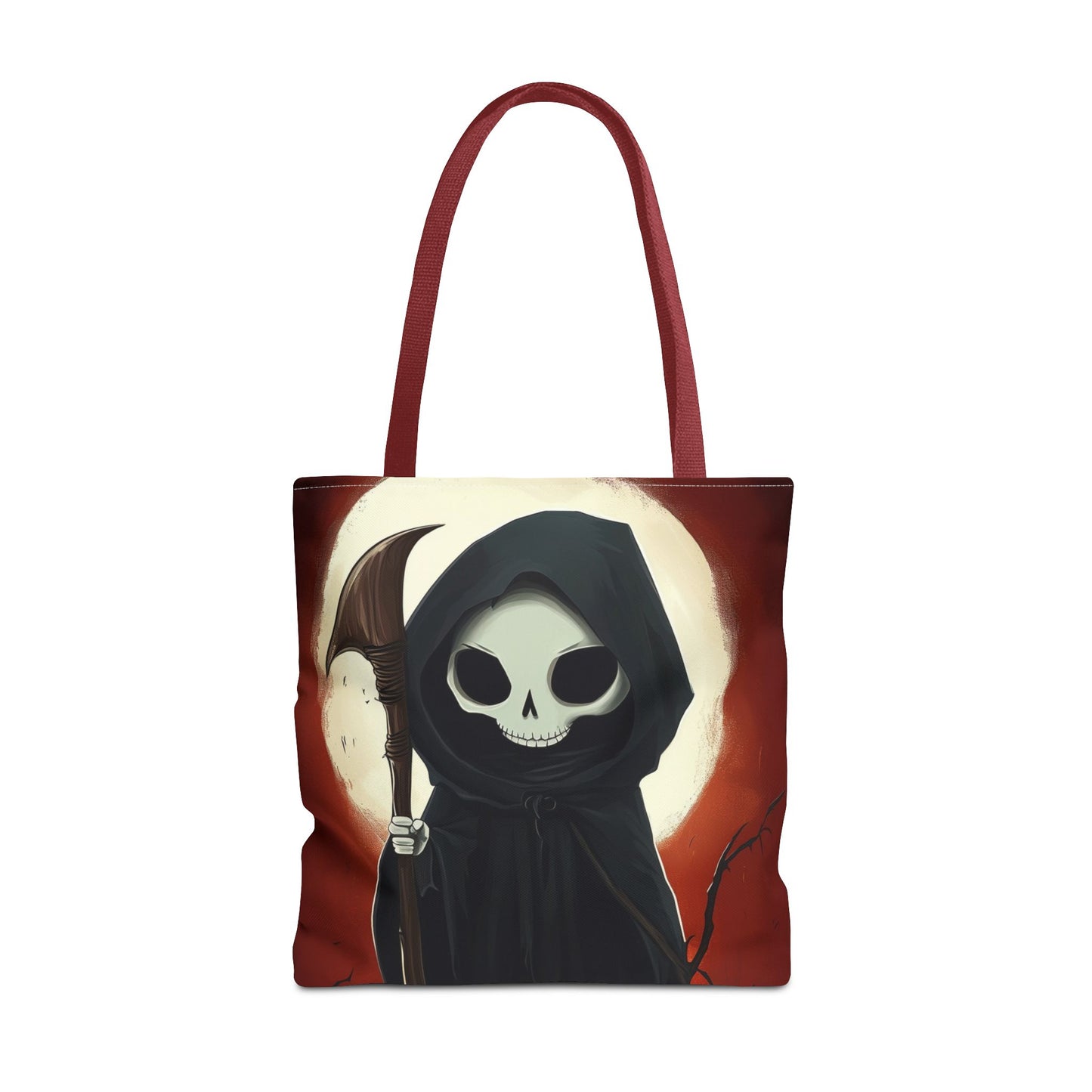 Cute Grim Reaper Tote Bag (AOP)