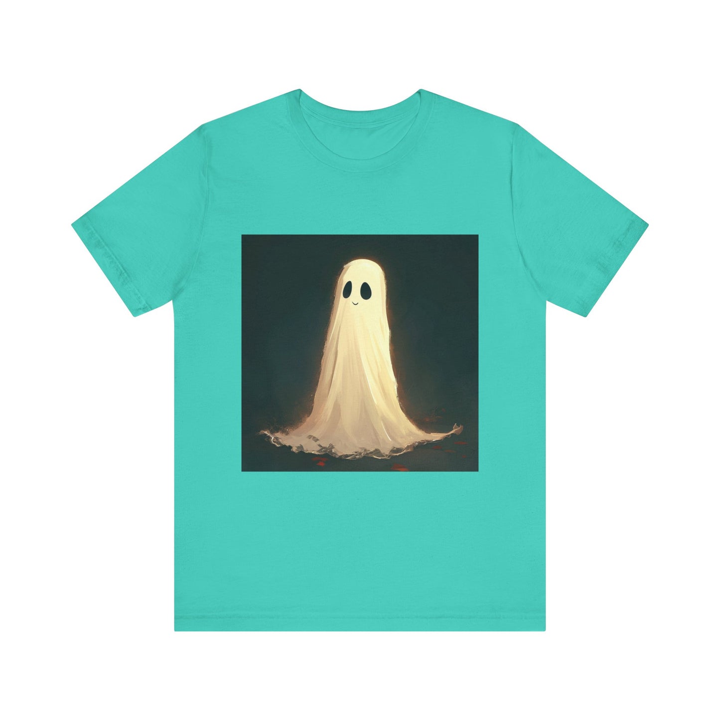 Happy Spooky Ghost Unisex Jersey Short Sleeve Tee