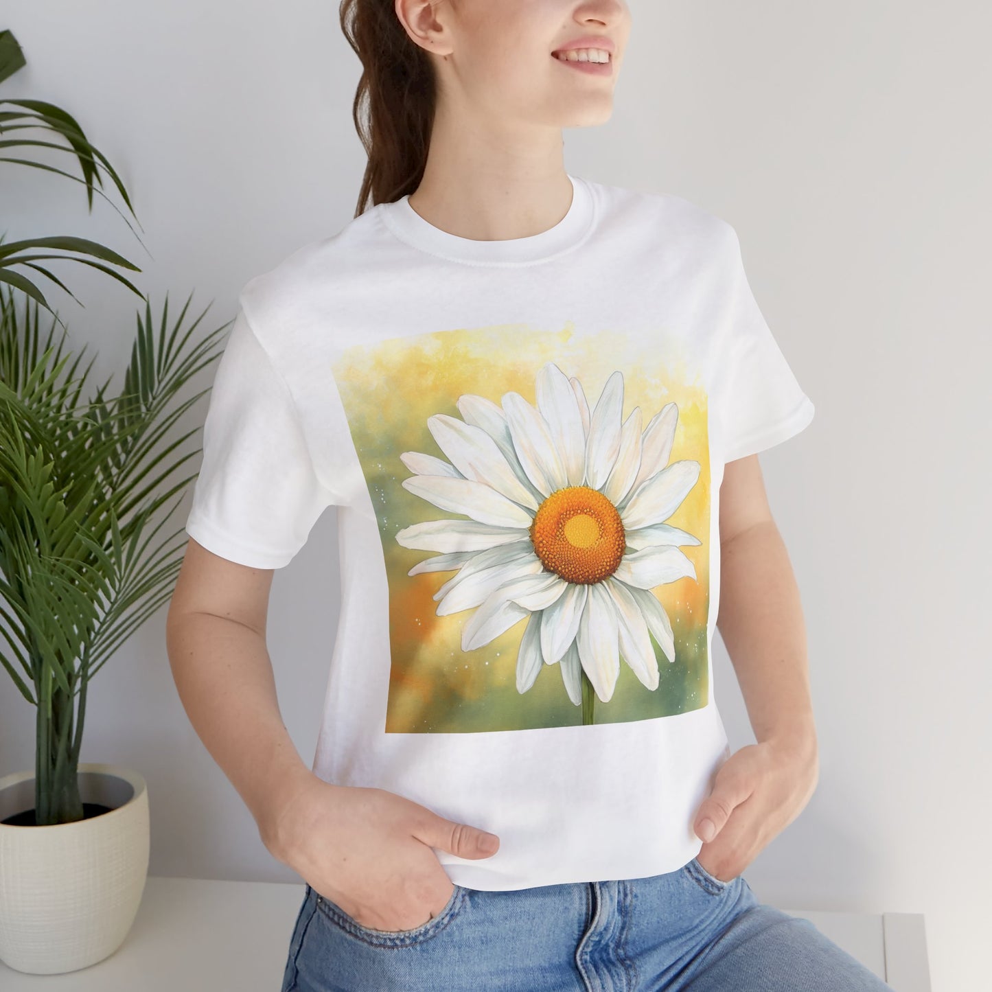 Daisy Bloom Unisex Jersey Tee - Perfect for Spring Celebrations