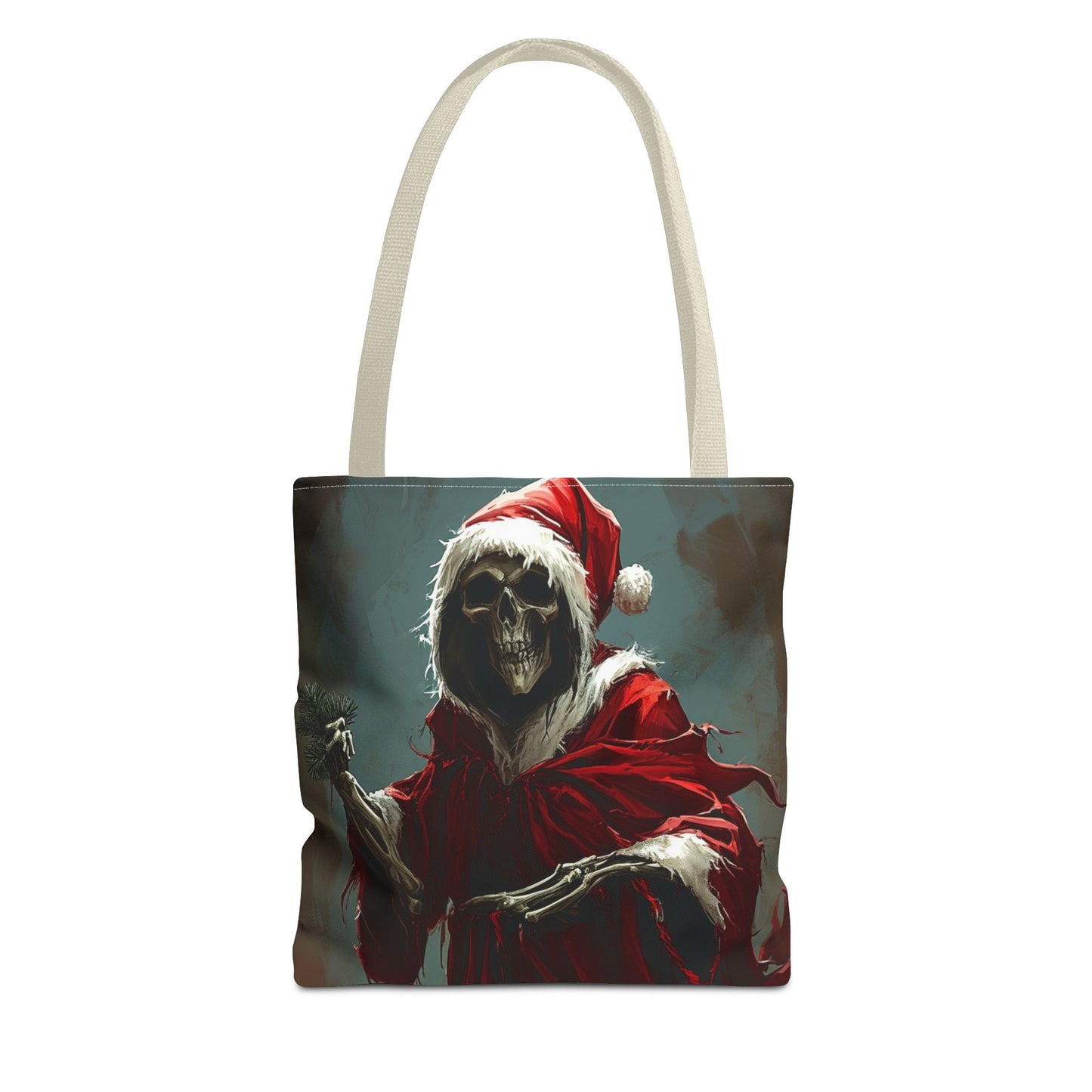 Santa Grim Reaper Tote Bag (AOP)