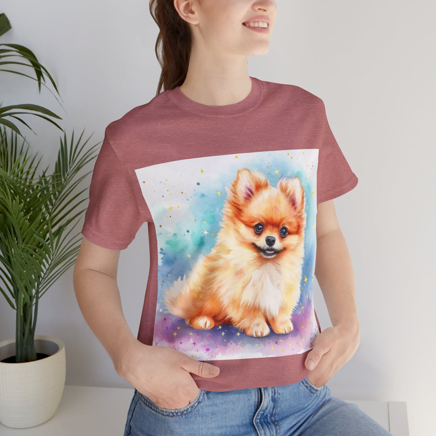 Pomeranian Unisex Jersey Short Sleeve Tee