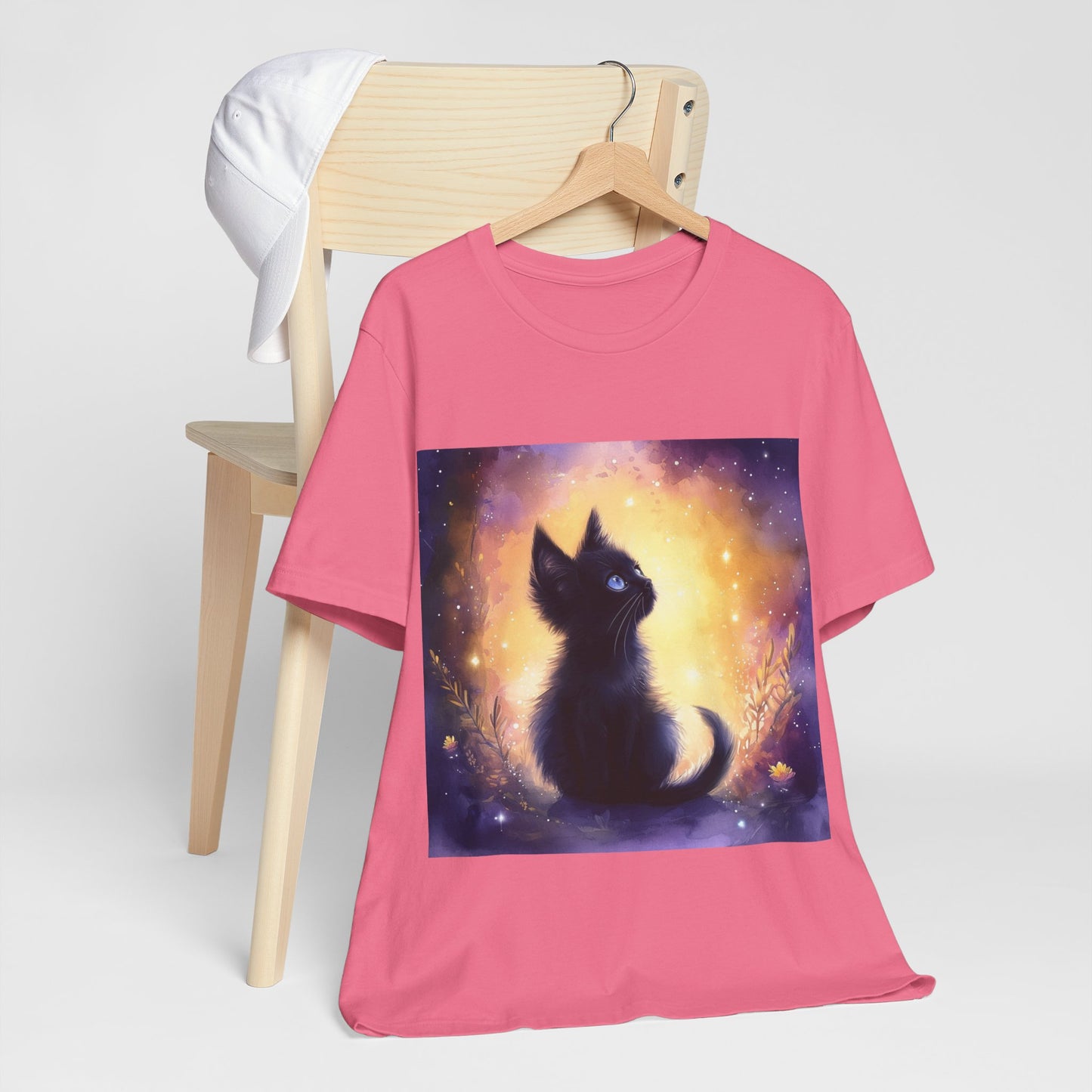 Galaxy Black Kitten Unisex Jersey Short Sleeve Tee