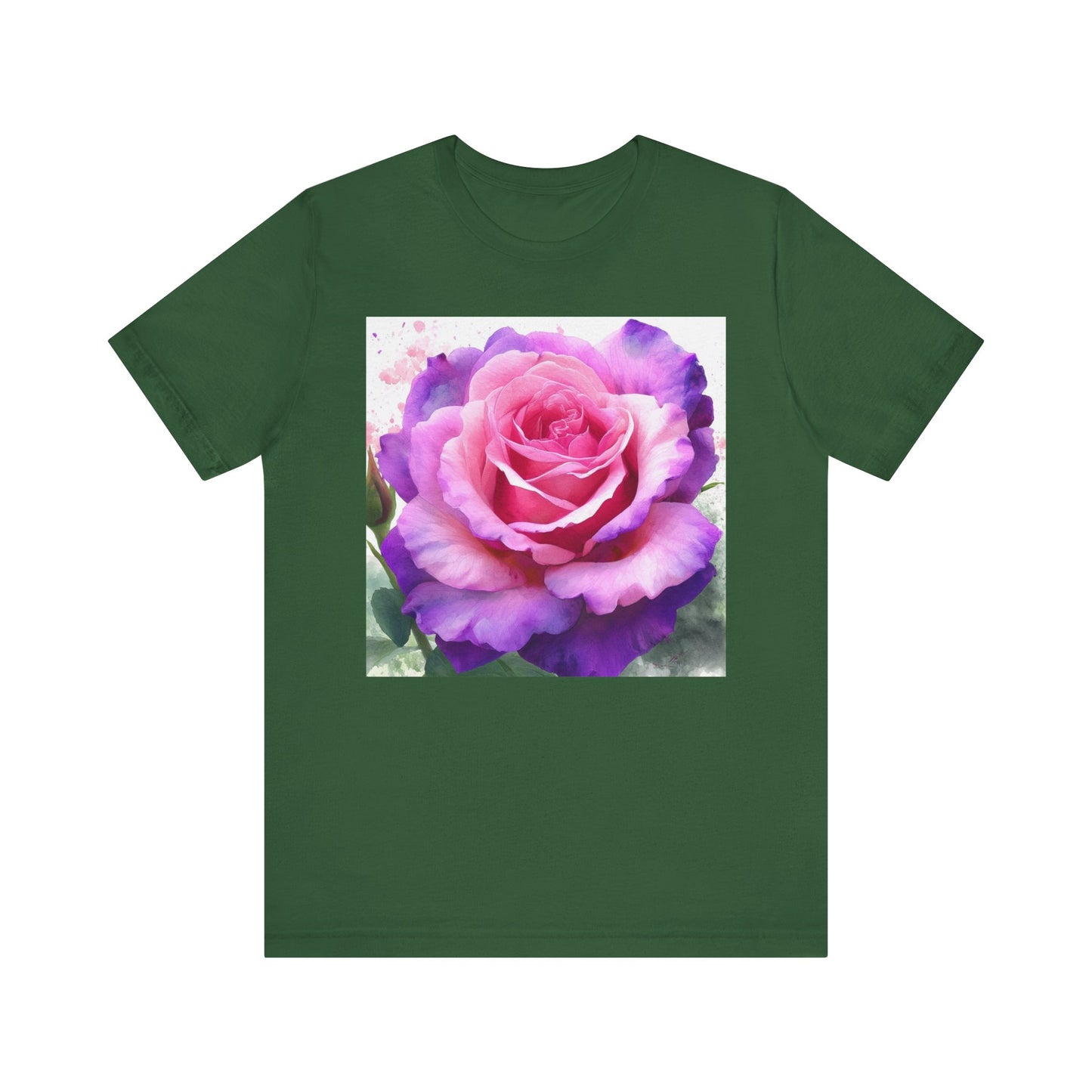 Rose Garden Unisex Jersey Tee - Vibrant Rose Design