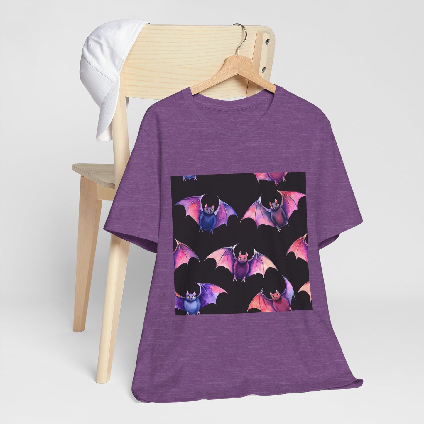 Bright Bat Pattern Unisex Jersey Short Sleeve Tee