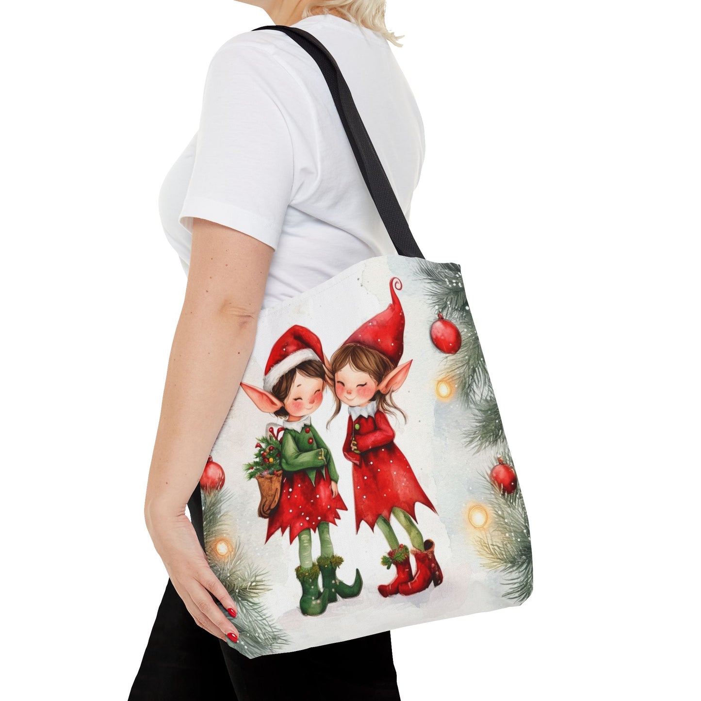 Watercolor Elves Tote Bag (AOP)