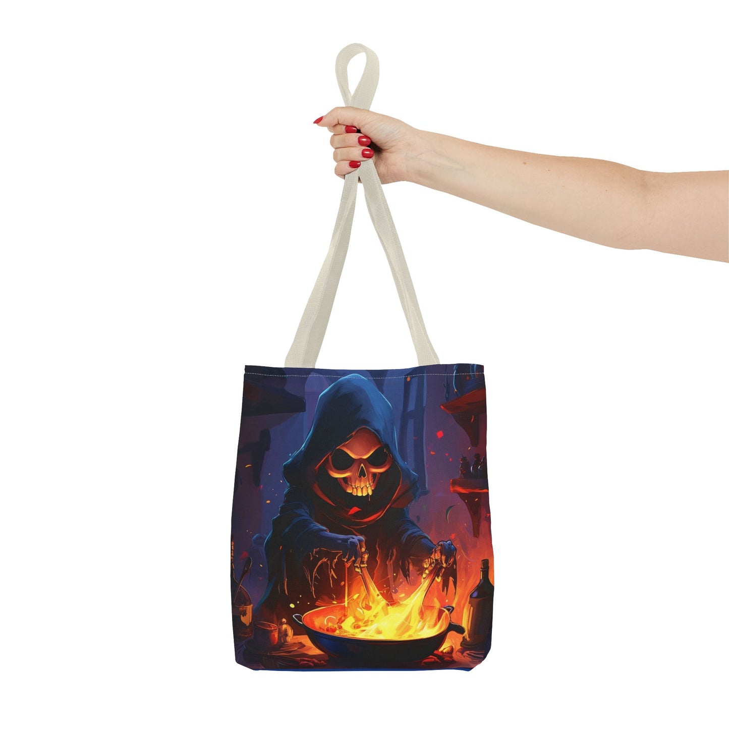 Dark Grim Reaper Cooking Tote Bag (AOP)