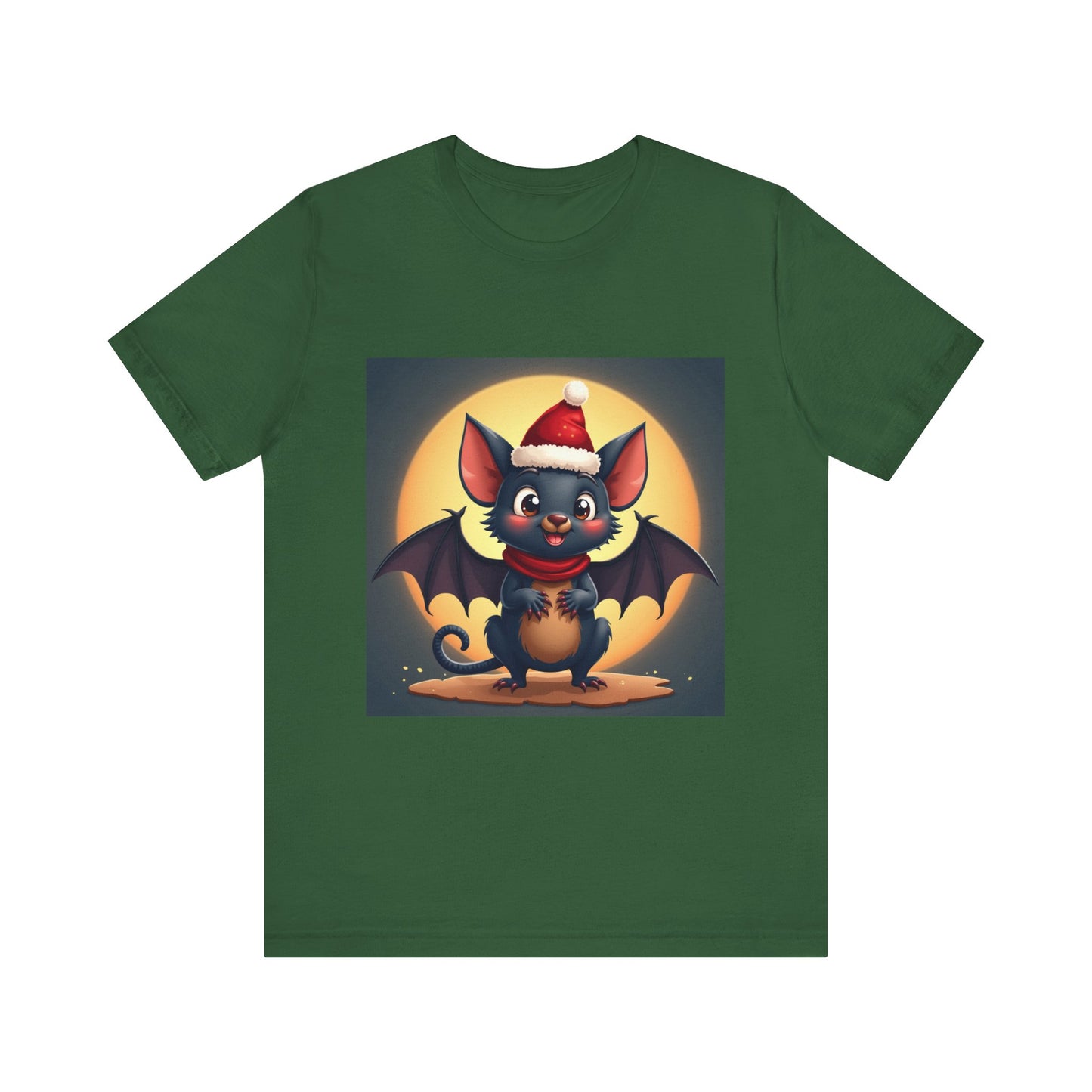 Spooky Christmas Bat Unisex Jersey Tee