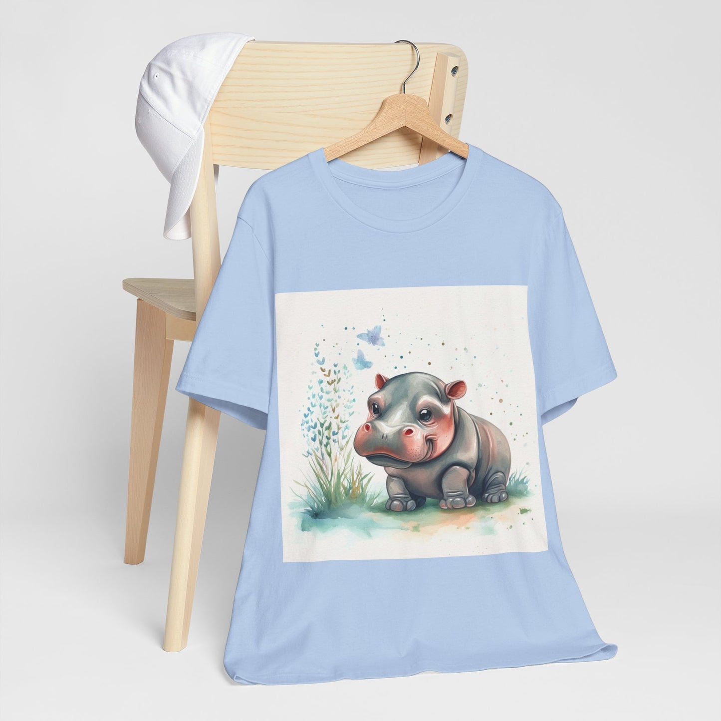 Adorable Hippo Unisex Jersey Short Sleeve Tee