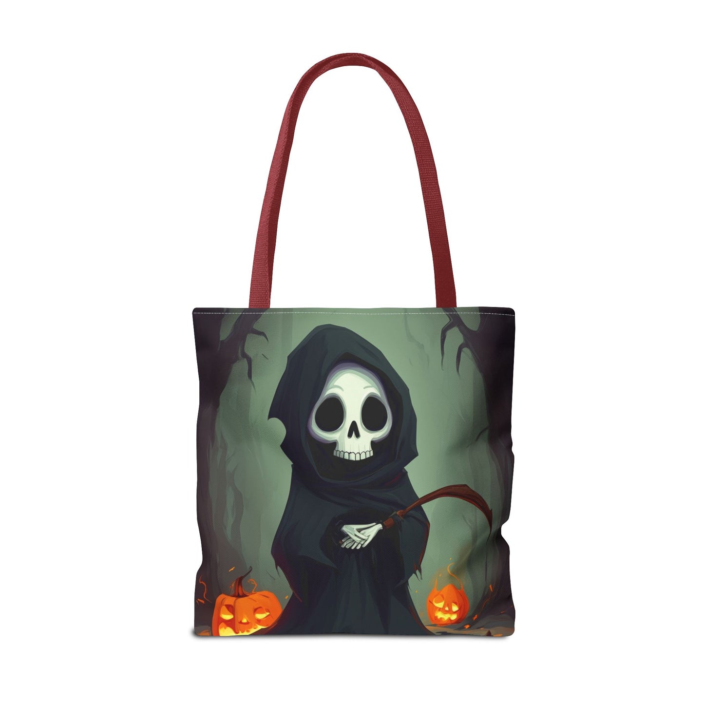 Spooky Forest Grim Reaper Tote Bag (AOP)