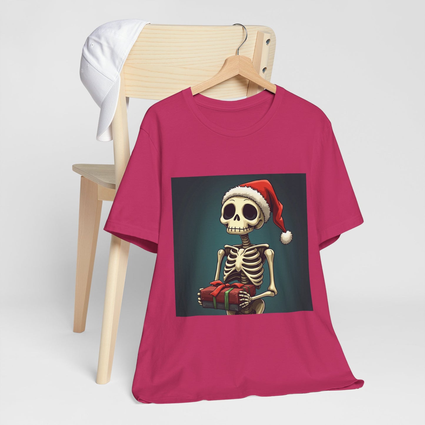 Cute Cartoon Festive Skeleton Unisex Jersey Tee