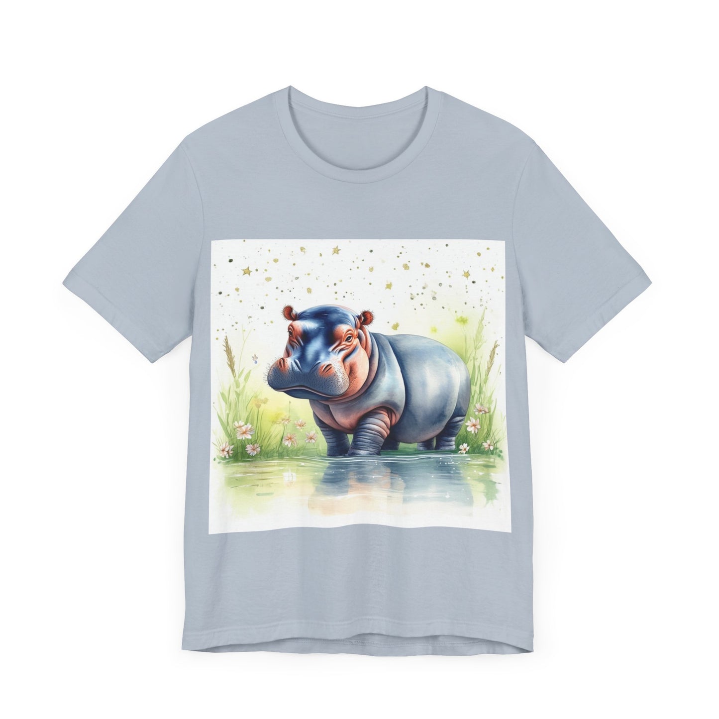 Cute Hippo Unisex Jersey Short Sleeve Tee