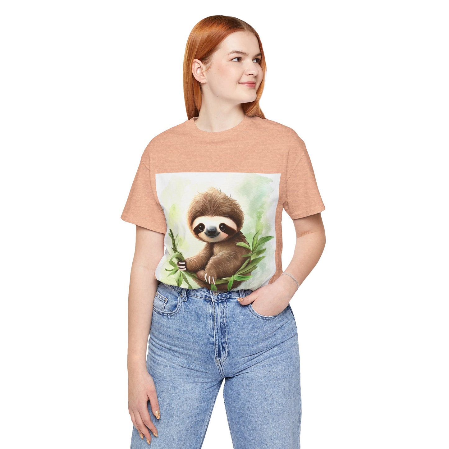 Playful Sloth Unisex Jersey Short Sleeve Tee