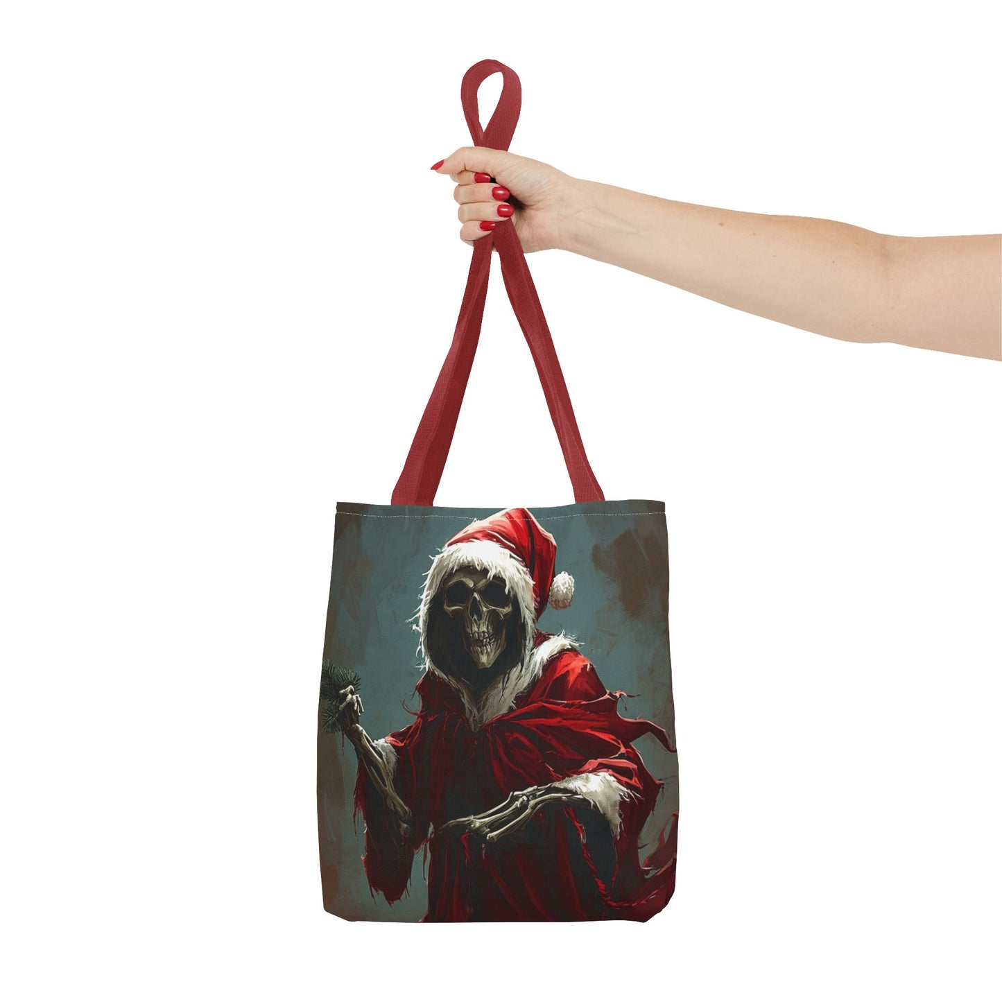 Santa Grim Reaper Tote Bag (AOP)