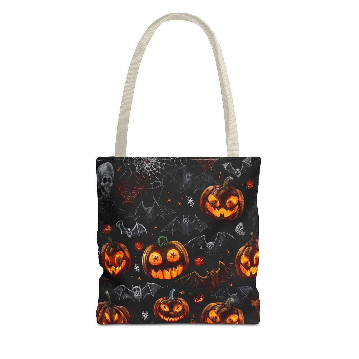 Spooky Pumpkins and Bats Tote Bag (AOP)