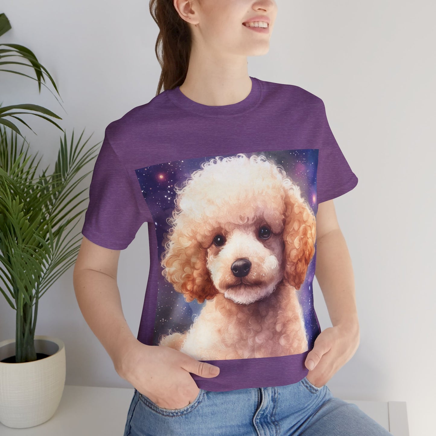 Fluffy Poodle Unisex Jersey Short Sleeve Tee