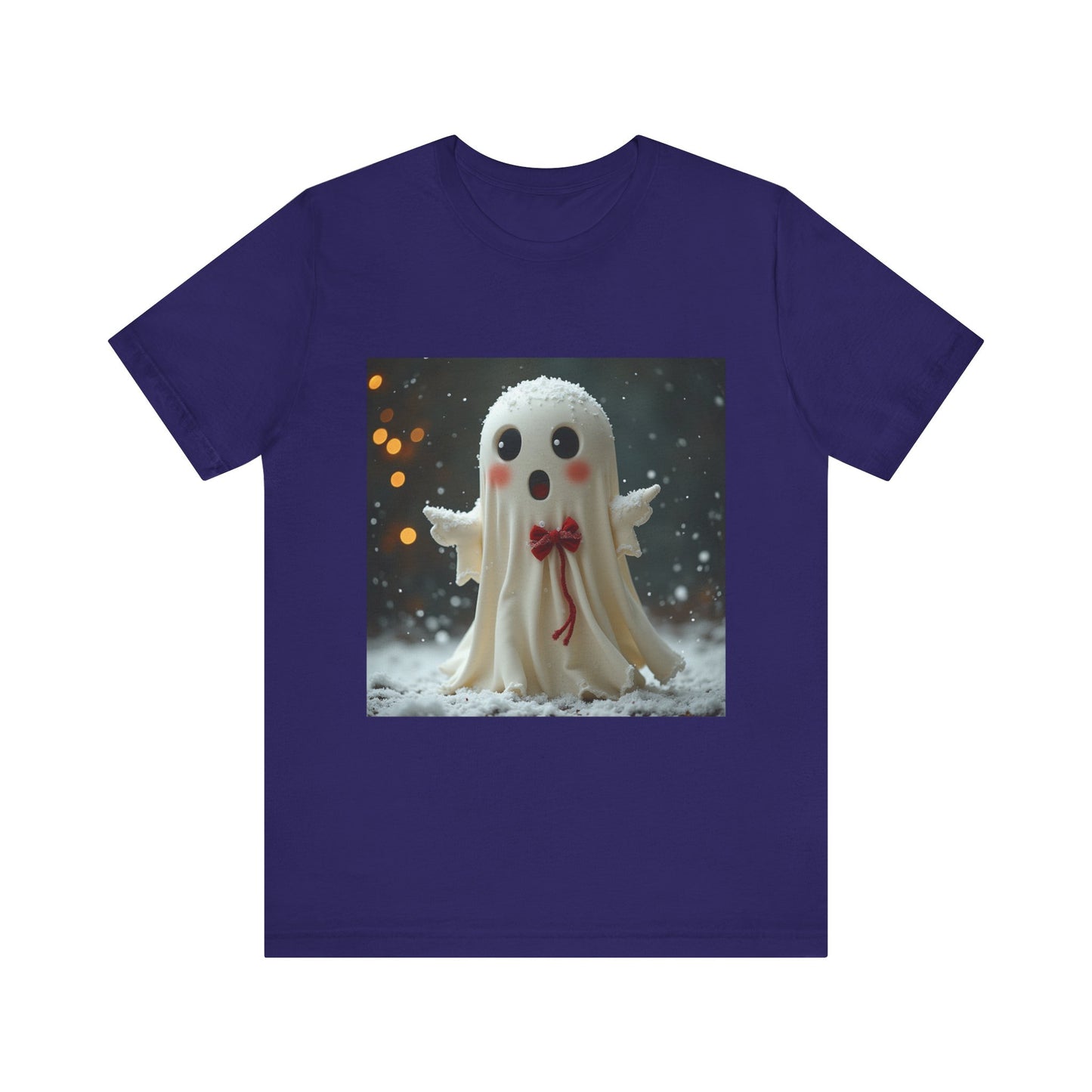 Cute Snow Ghost Unisex Jersey Tee