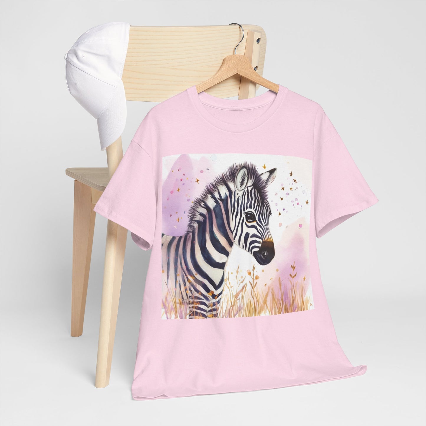 Fuzzy Zebra Unisex Heavy Cotton Tee