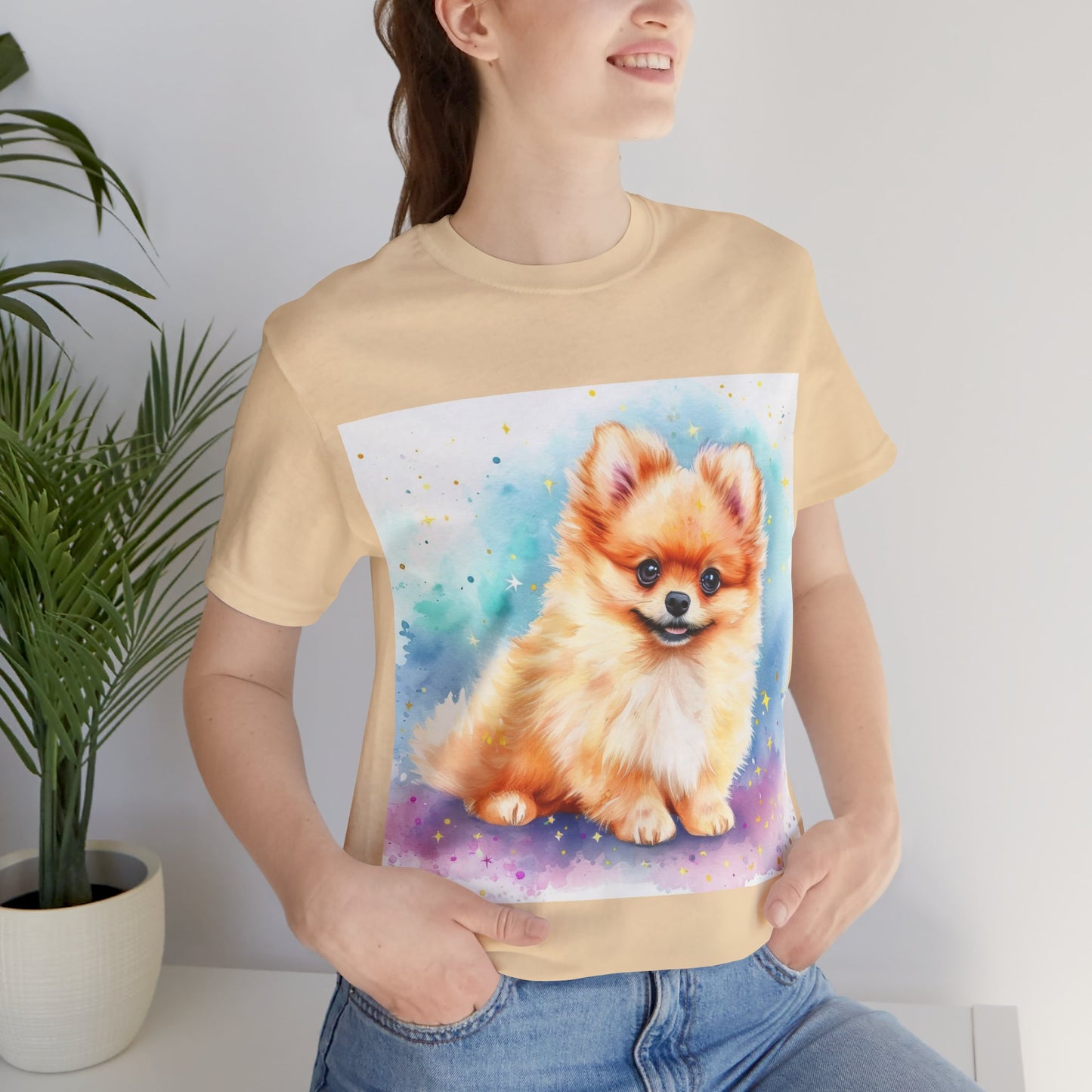 Pomeranian Unisex Jersey Short Sleeve Tee