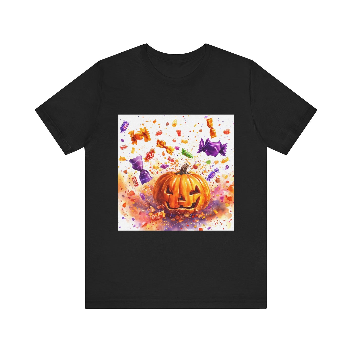 Jack o Lantern Candy Unisex Jersey Short Sleeve Tee