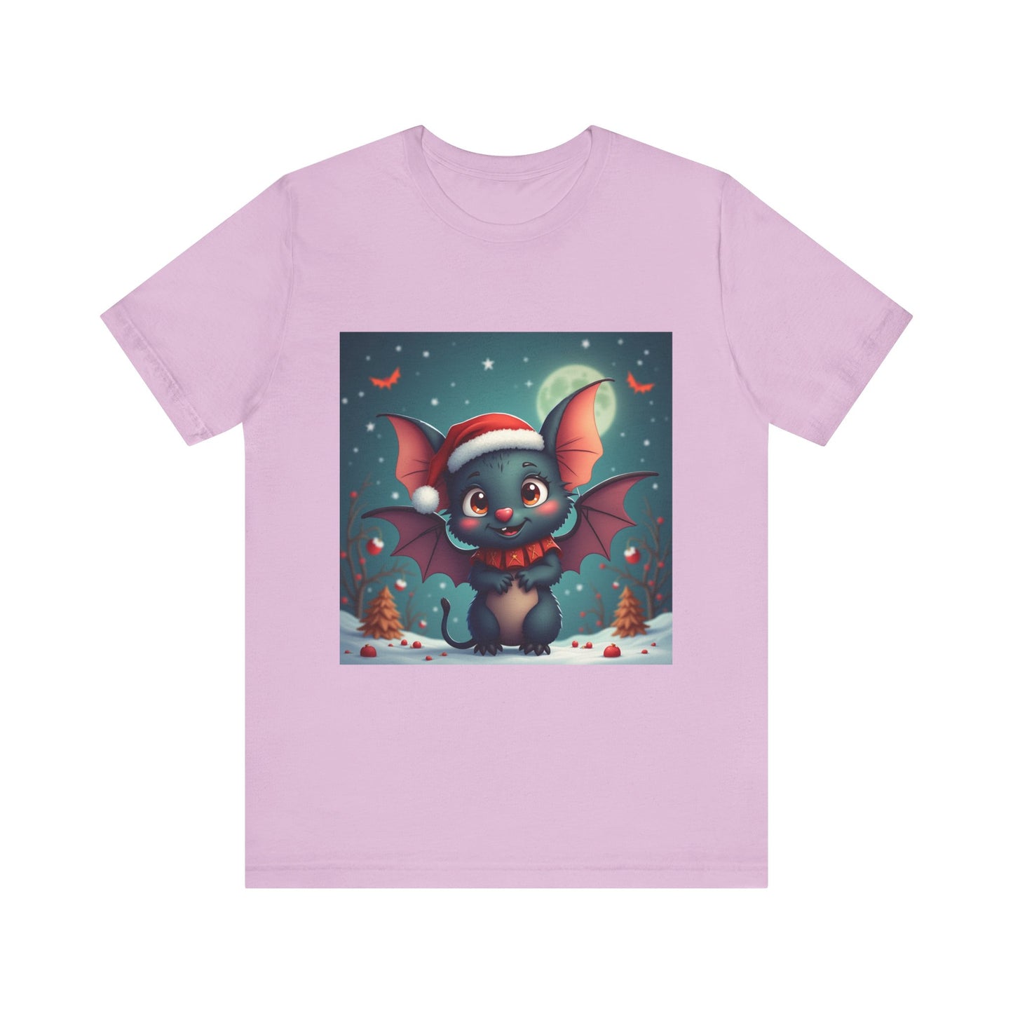 Cartoon Festive Bat Unisex Jersey Tee