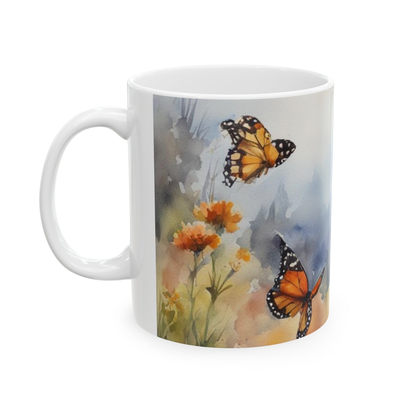 Monarch Butterfly Ceramic Mug, 11oz