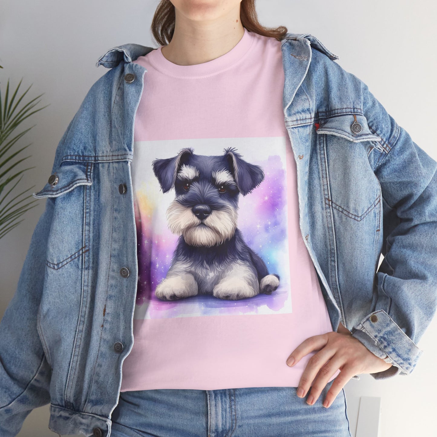 Schnauzer Puppy Unisex Heavy Cotton Tee