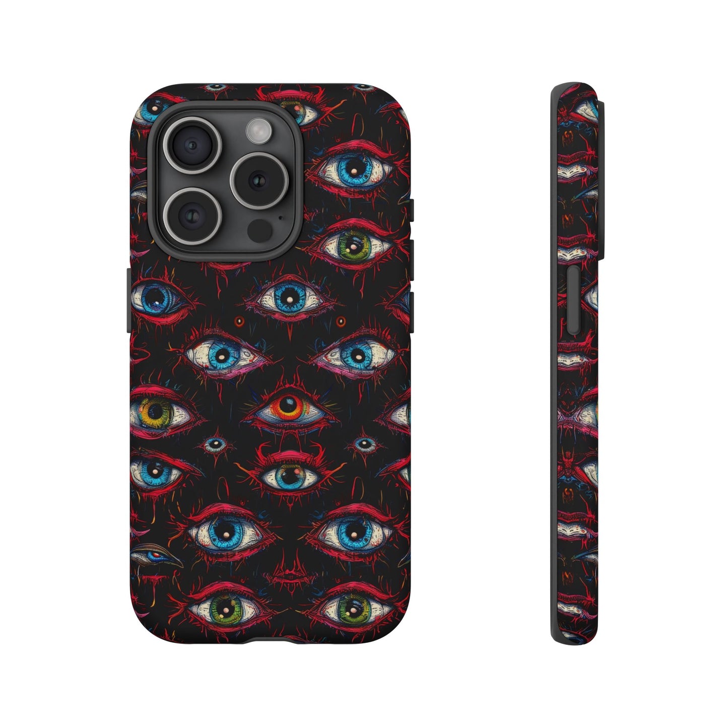 Creepy Eye Pattern Tough Cases