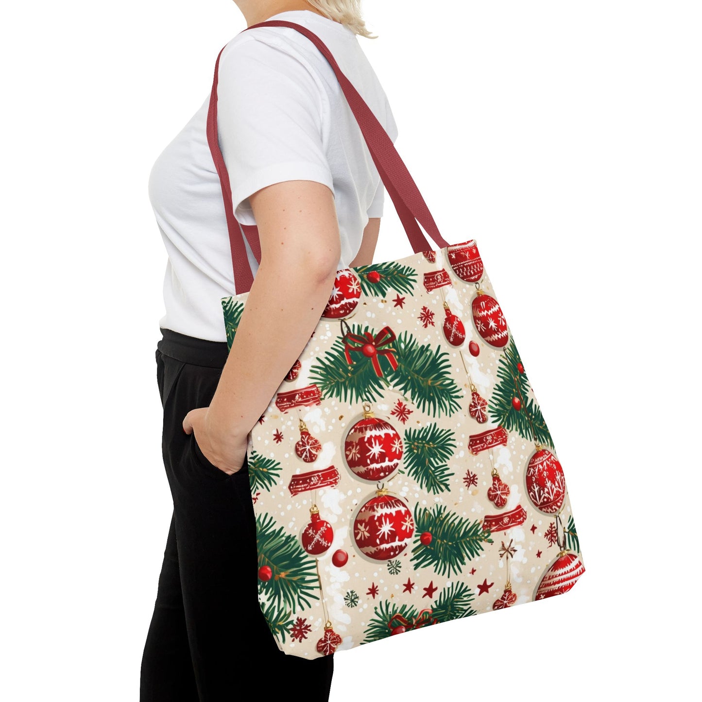 Garland Ornament Pattern Tote Bag (AOP)