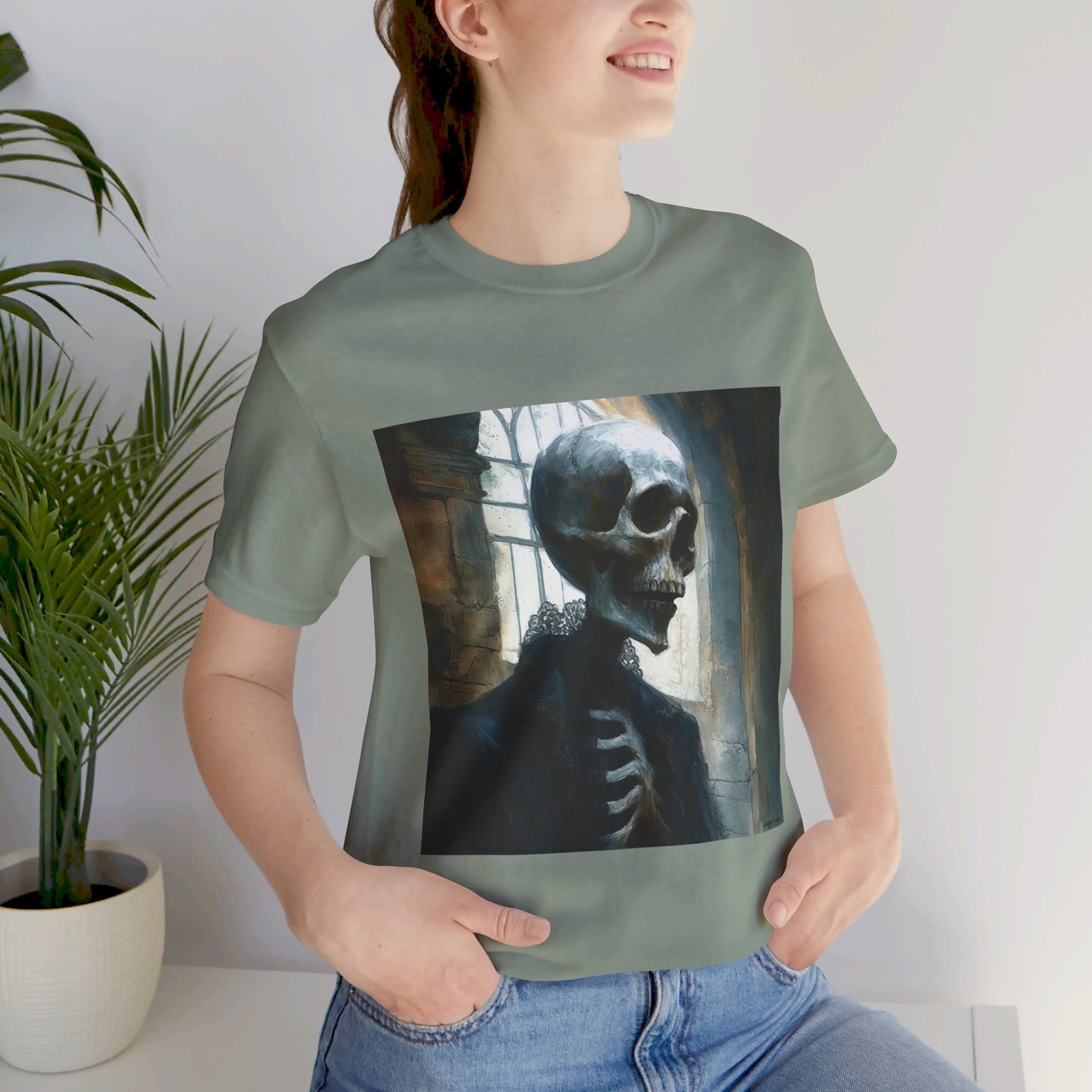 Victorian Skeleton Unisex Jersey Short Sleeve Tee