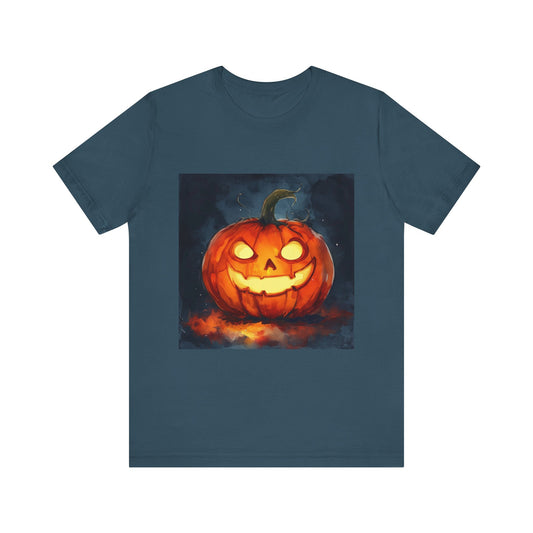 Cute Creepy Jack o Lantern Unisex Jersey Short Sleeve Tee