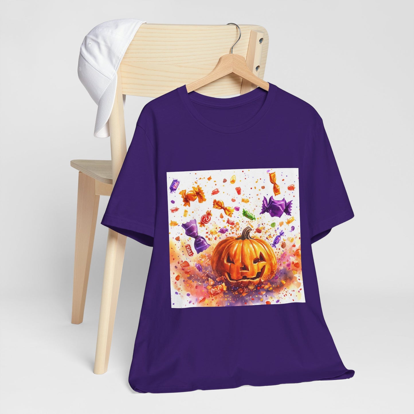 Jack o Lantern Candy Unisex Jersey Short Sleeve Tee