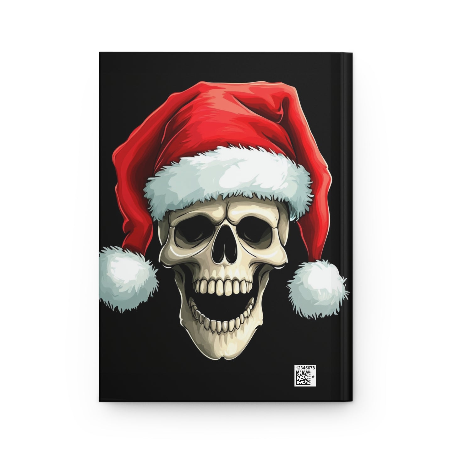 Santa Hat Skull Hardcover Journal Matte