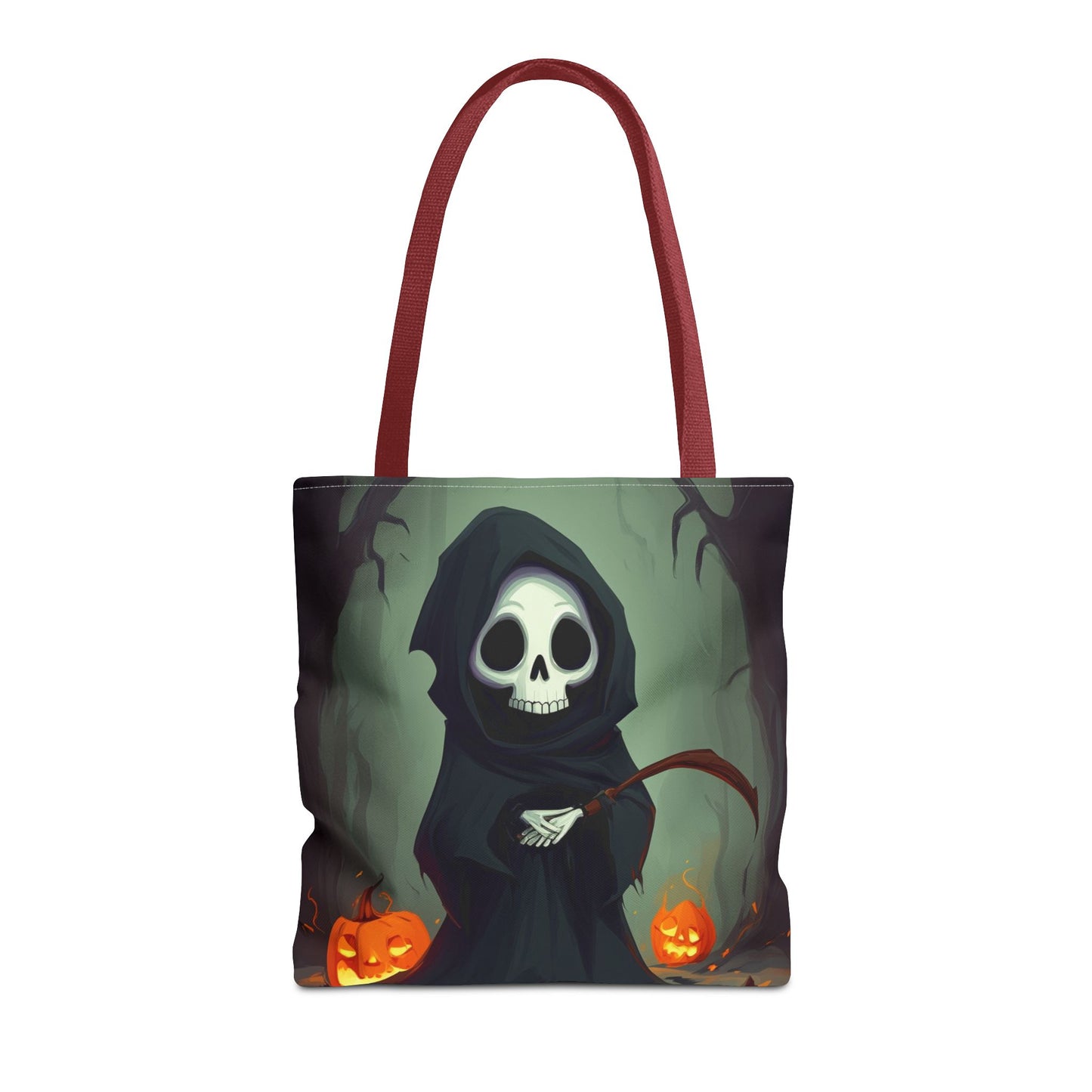 Spooky Forest Grim Reaper Tote Bag (AOP)