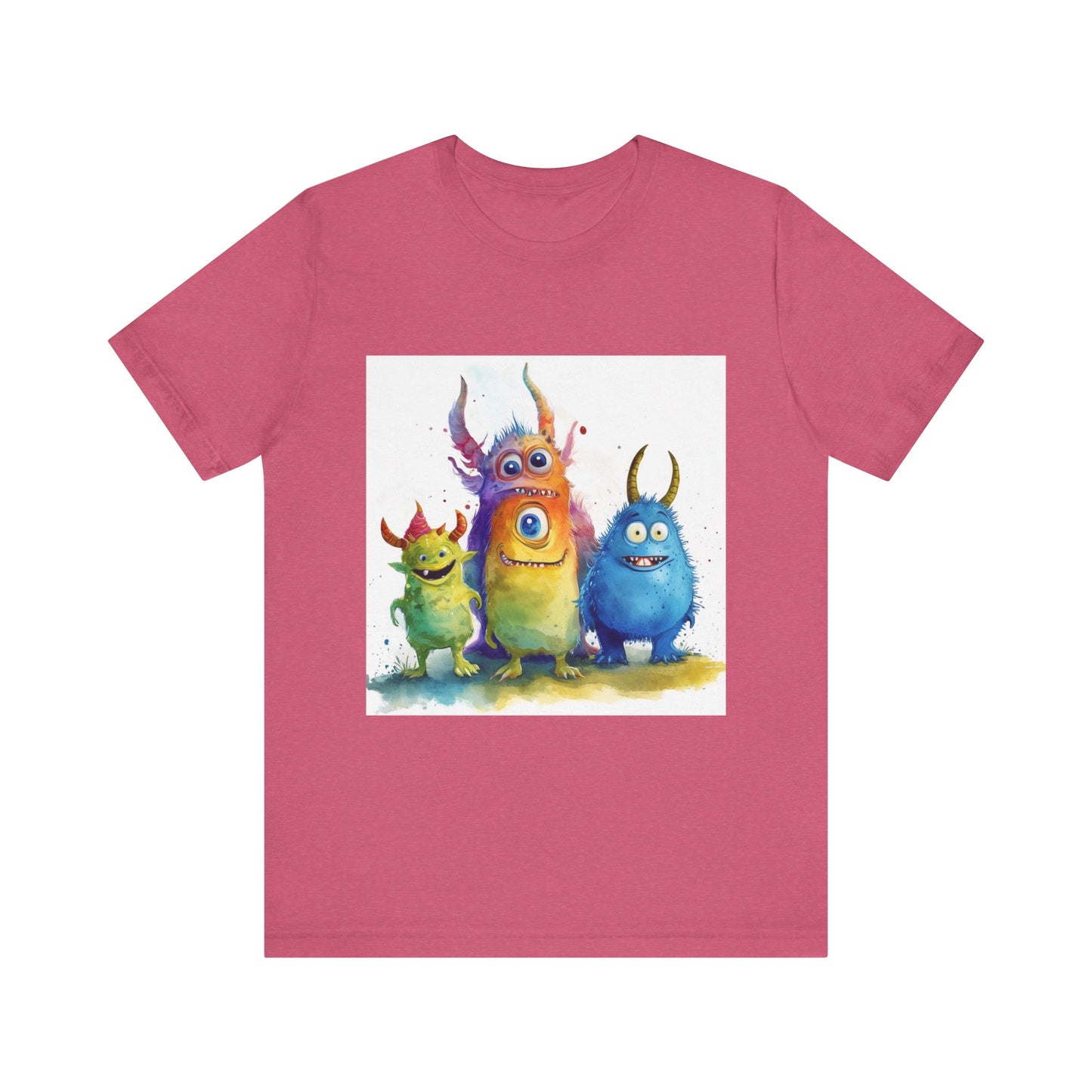 Funny Cartoon Monsters Unisex Jersey Short Sleeve Tee